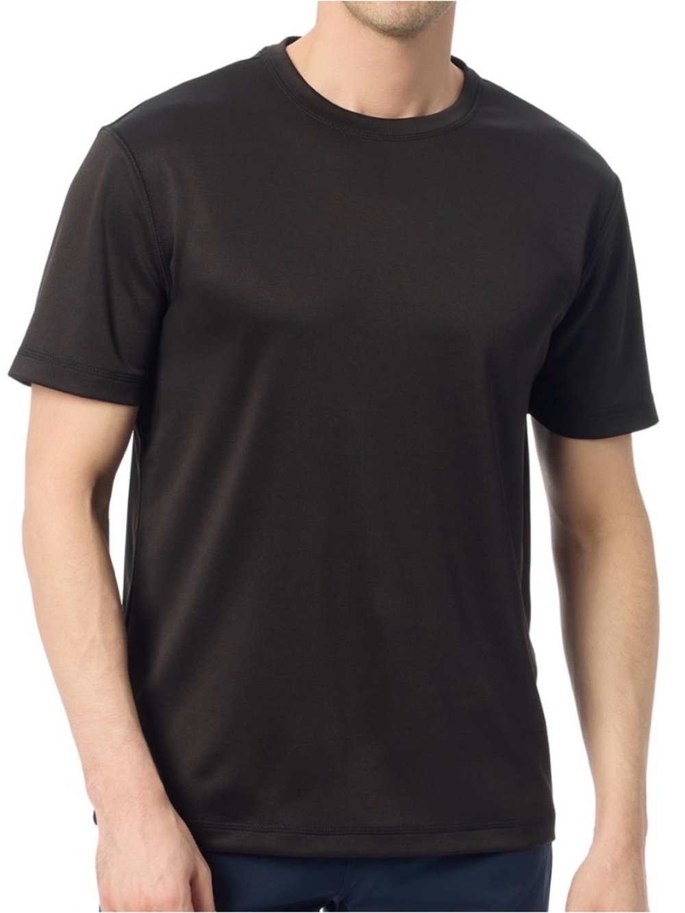 NWT Bass & Co Men’s Hiker Tech Tee Black XL‎ Moisture Wicking UPF 50+